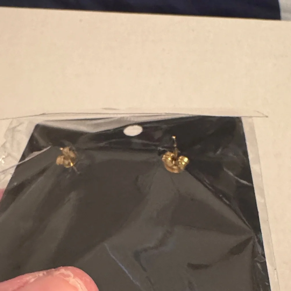 Gold Paw Print Earrings